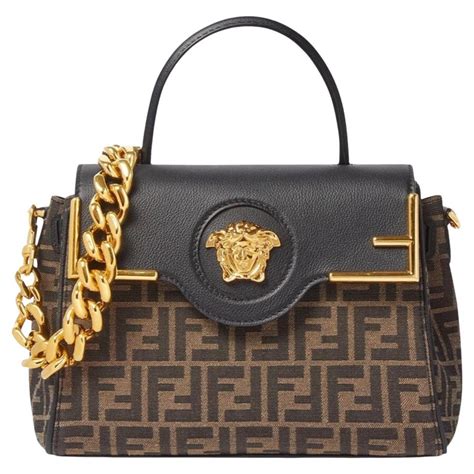 fendi fendace la medusa medium handbag|versace fendace collection.